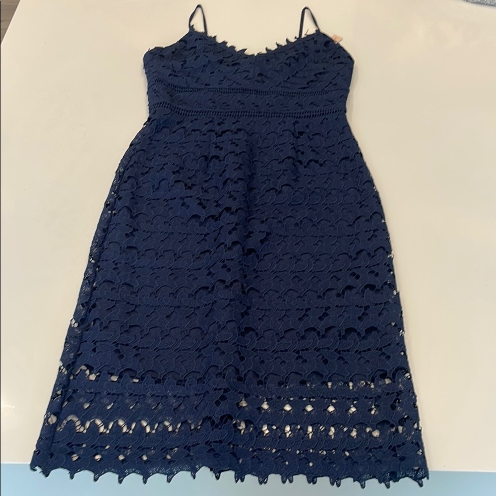 Aqua Blue Spaghetti Strap Sundress Cocktail
